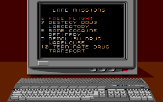 Snowstrike atari screenshot