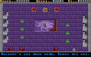 Solomon's Key atari screenshot