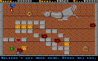 Solomon's Key atari screenshot