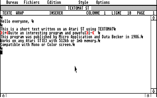 Solution Bureautique - Datamat / Textomat / Calcomat (La) atari screenshot