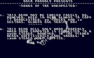 Songs of the Unexpected — screenshot 1