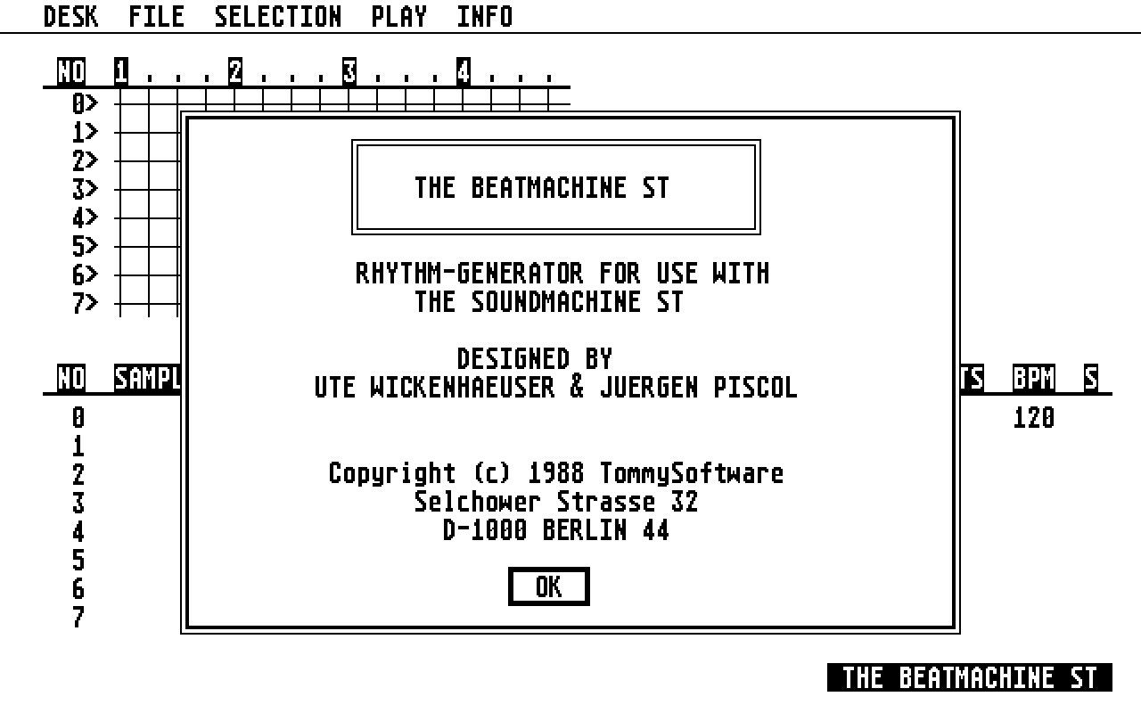 Soundmachine ST (The) atari screenshot