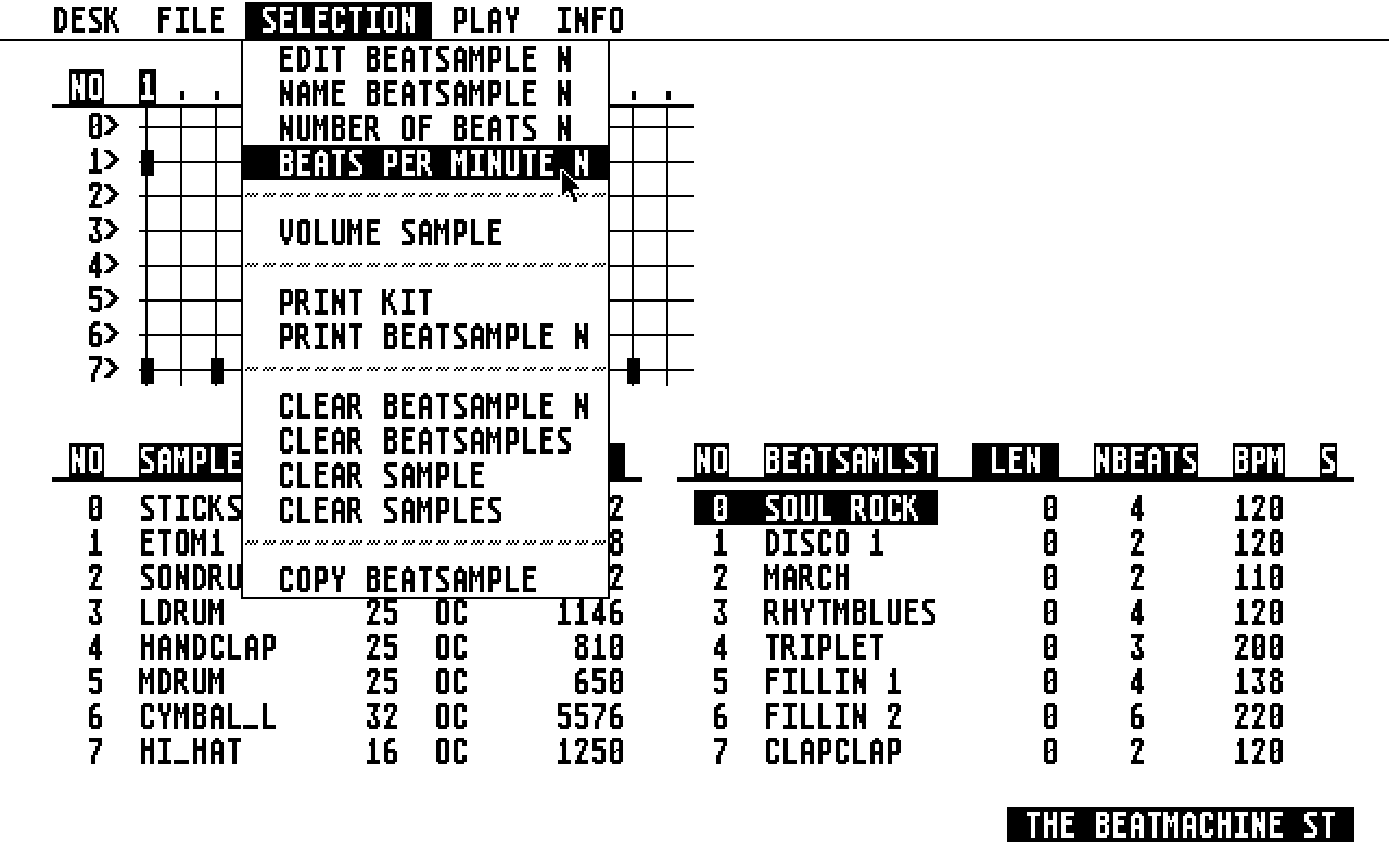Soundmachine ST (The) atari screenshot