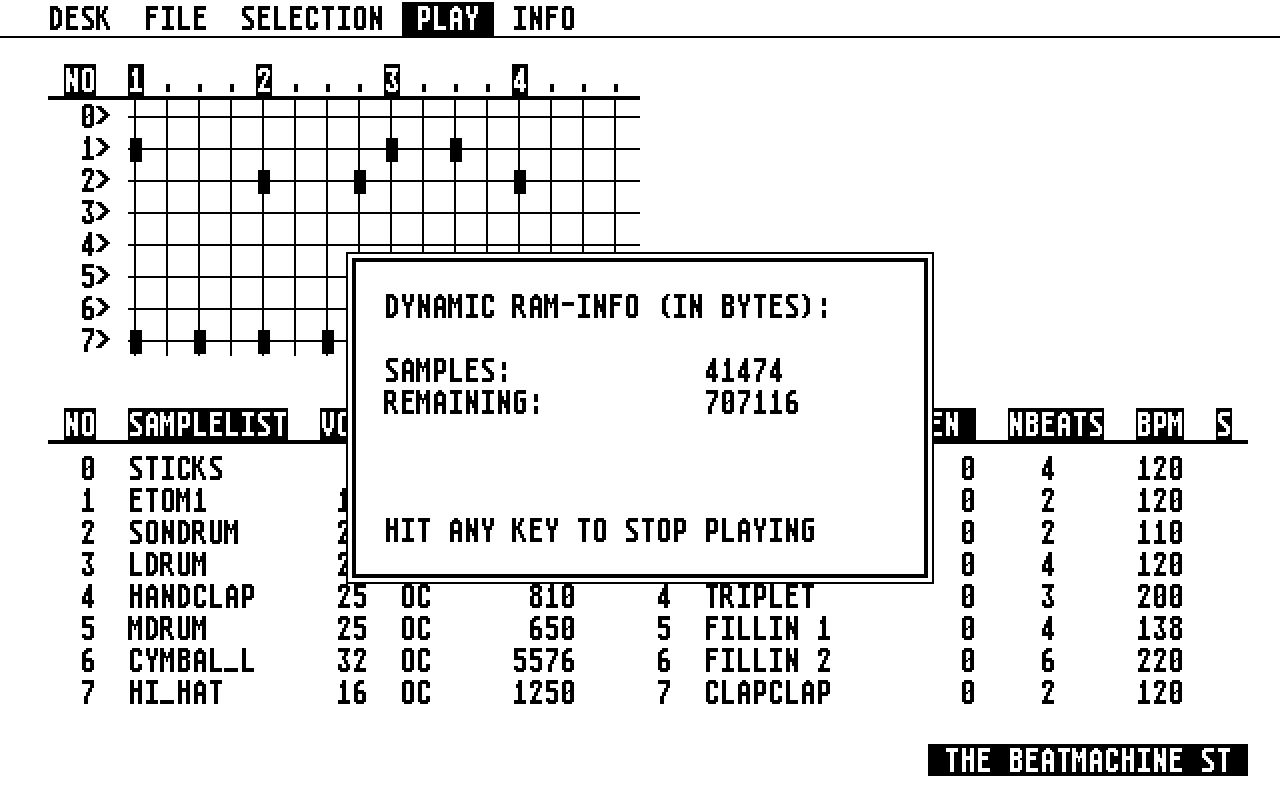 Soundmachine ST (The) atari screenshot