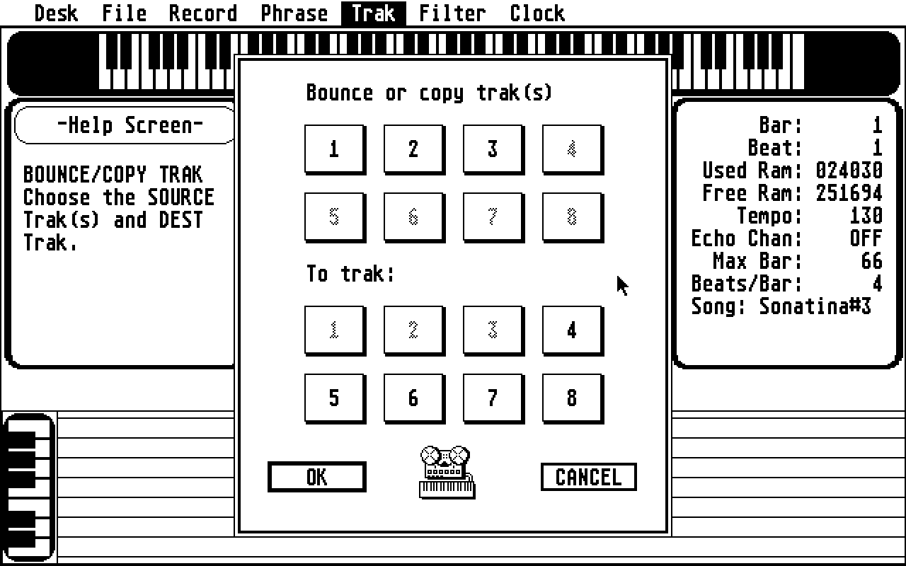 Soundwave Digital MIDI Sequencer atari screenshot