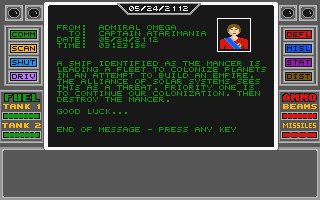 Space Conquest - A Galactic Odyssey atari screenshot
