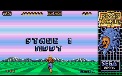 Space Harrier atari screenshot