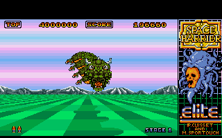 Space Harrier atari screenshot