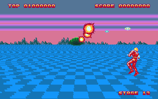 Space Harrier II atari screenshot