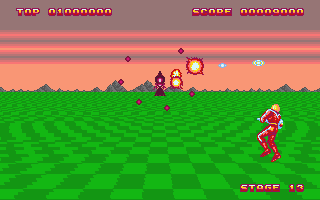 Space Harrier II atari screenshot