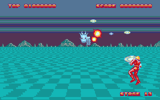 Space Harrier II atari screenshot