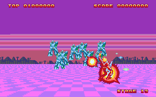 Space Harrier II atari screenshot