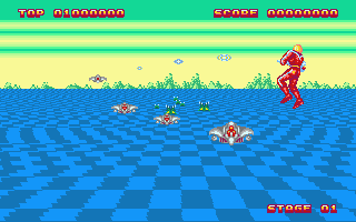 Space Harrier II atari screenshot