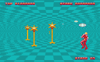 Space Harrier II atari screenshot