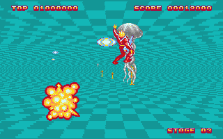 Space Harrier II atari screenshot