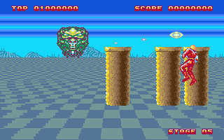 Space Harrier II atari screenshot