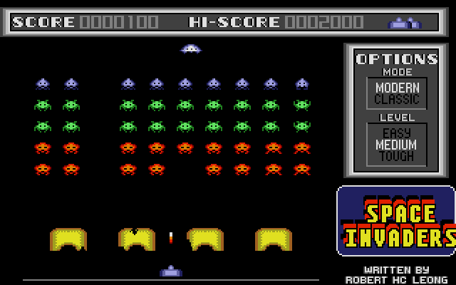 Space Invaders atari screenshot