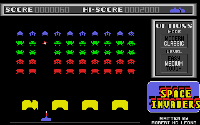 Space Invaders atari screenshot