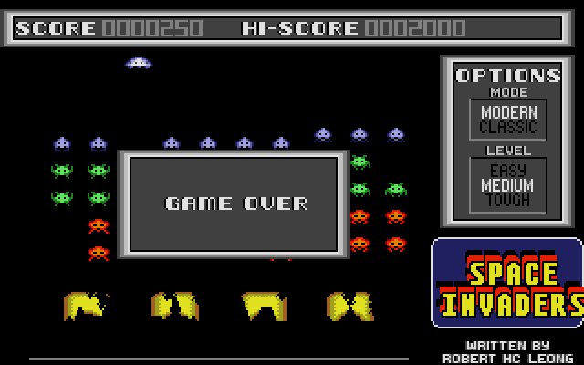 Space Invaders atari screenshot