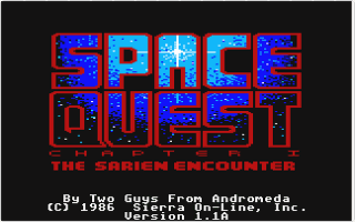 Space Quest - The Sarien Encounter — screenshot 1