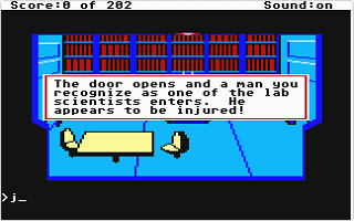 Space Quest - The Sarien Encounter atari screenshot