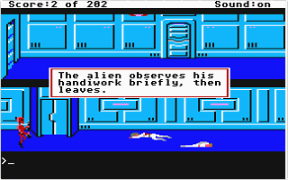 Space Quest - The Sarien Encounter atari screenshot