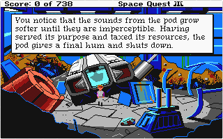 Space Quest III - The Pirates of Pestulon atari screenshot