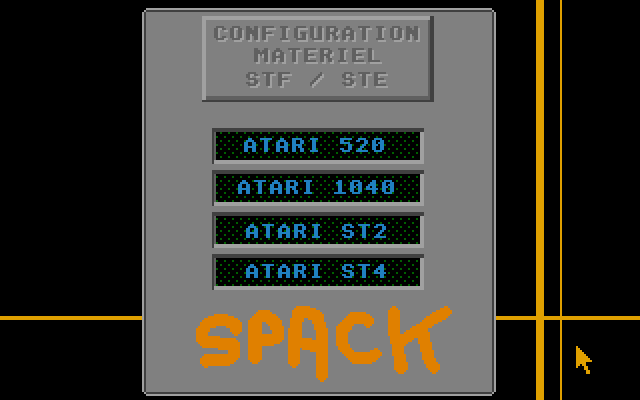 Spack atari screenshot