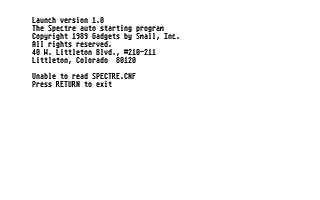 Spectre GCR atari screenshot