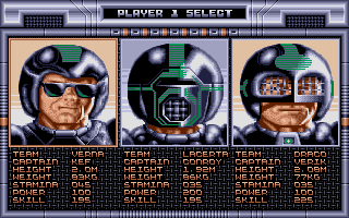 Speedball atari screenshot