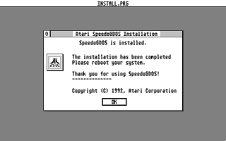 SpeedoGDOS atari screenshot