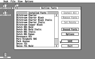 SpeedoGDOS atari screenshot