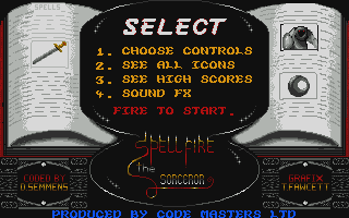 Spellfire the Sorcerer atari screenshot