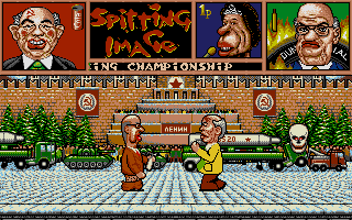 Spitting Image atari screenshot