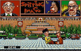 Spitting Image atari screenshot