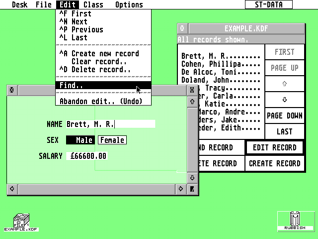ST-Data atari screenshot