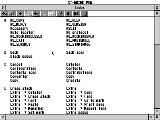 ST-Guide atari screenshot
