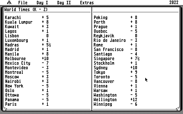 ST Diary atari screenshot
