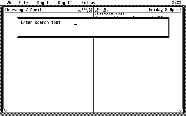 ST Diary atari screenshot
