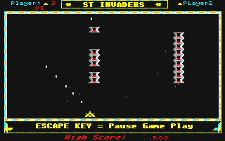 ST Invaders atari screenshot