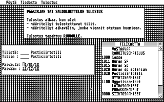 ST Kirjanpito atari screenshot