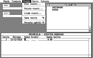 ST Kirjanpito atari screenshot