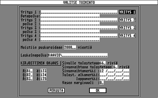 ST Kirjanpito atari screenshot