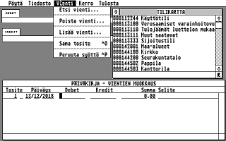ST Kirjanpito atari screenshot
