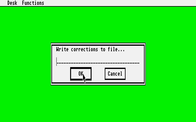 ST Spelling Checker atari screenshot