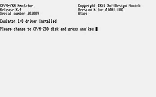 CP/M Emulator — screenshot 1