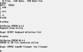 CP/M Emulator atari screenshot