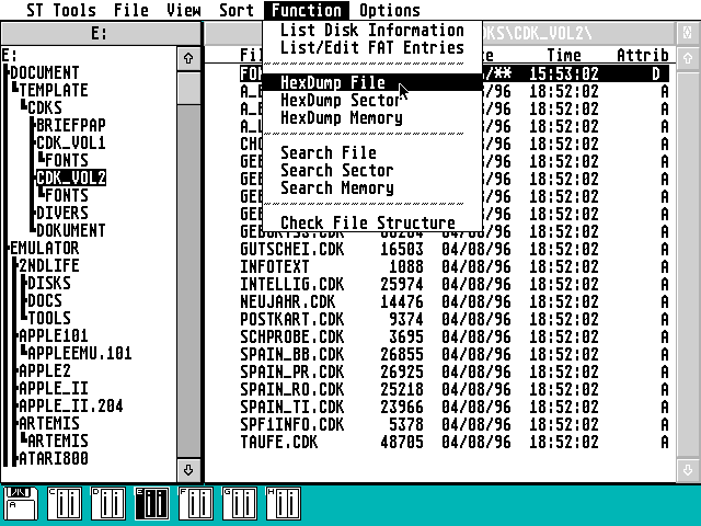 ST Tools atari screenshot