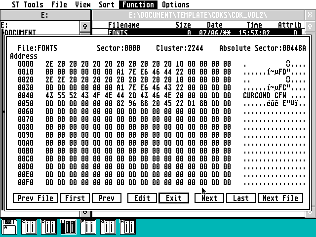 ST Tools atari screenshot