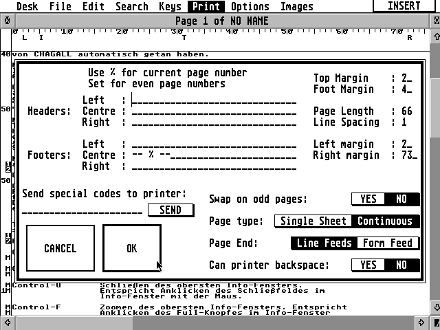 ST-Word 3 atari screenshot